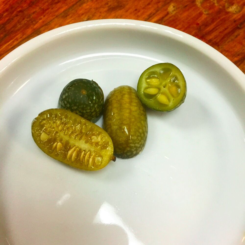 Tiny Cucamelons Fermented in Pickling Spice Brine